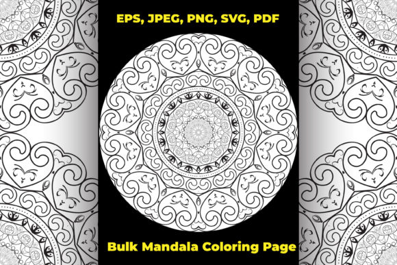 5 Mandala Coloring Book Adult Relaxation: Graphics & Coloring Pages