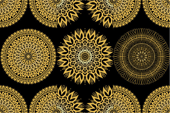 Beautiful Relaxing Mandalas for Coloring: Graphics & Coloring Pages