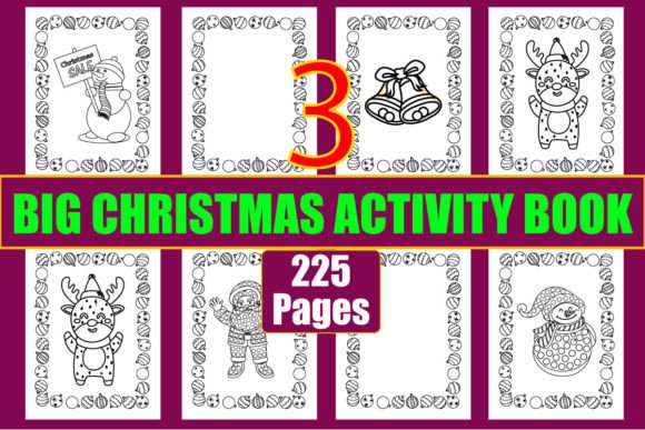 Christmas Activity Book for Kids Graphics Boosts Editorial Design