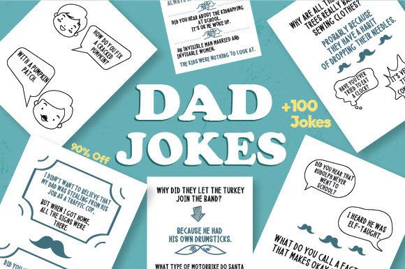 Dad Jokes Bundle: Graphics for KDP Interiors & Handmade Brands