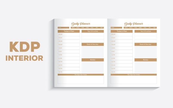 Daily Planner Kdp Interiors Graphics