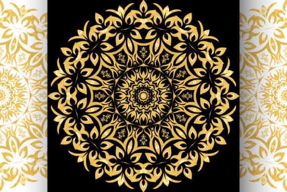 Flower Mandala Graphics & Coloring Pages