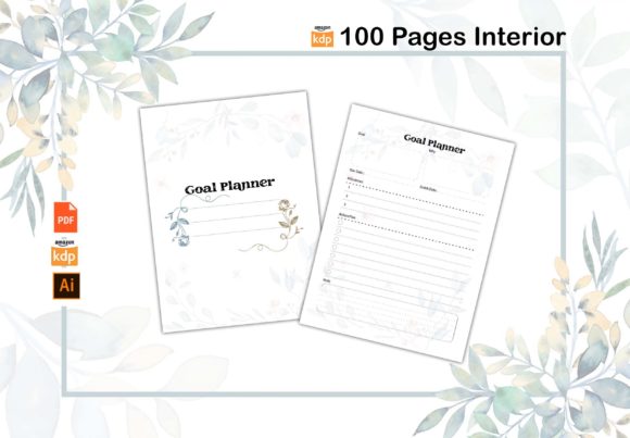 Goal Planner Graphics for Kdp Interiors