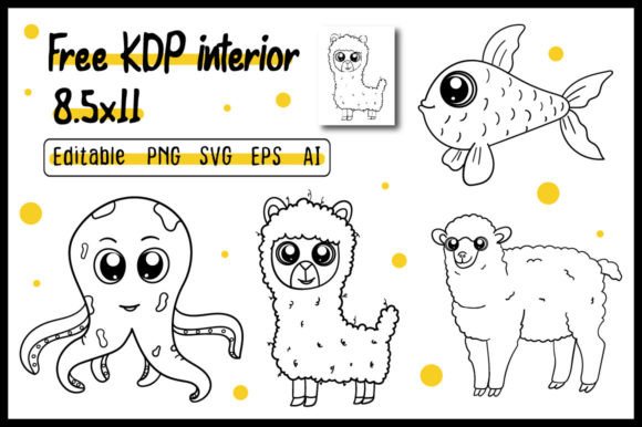 KDP Interior, Animals Pages: Free Graphics for Creative Freebies