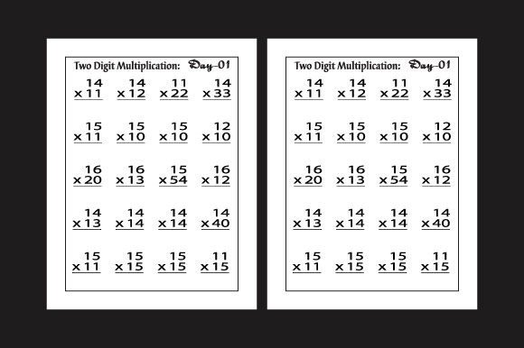 Math Two Digit Multiplication Worksheets Graphics for Kdp Interiors