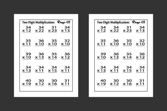 Math Worksheets Days 3, Kdp Interior