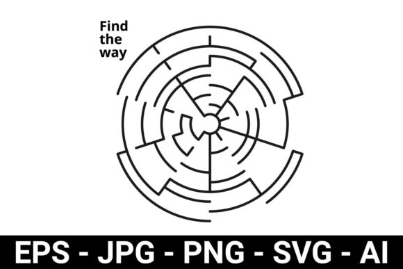 Maze Pattern Find the Way