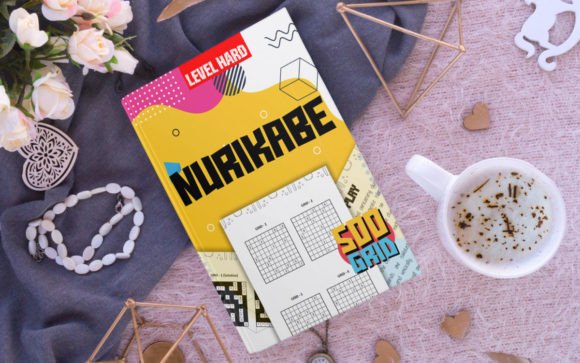 Nurikabe Book Cover Template: Graphics for KDP Interiors