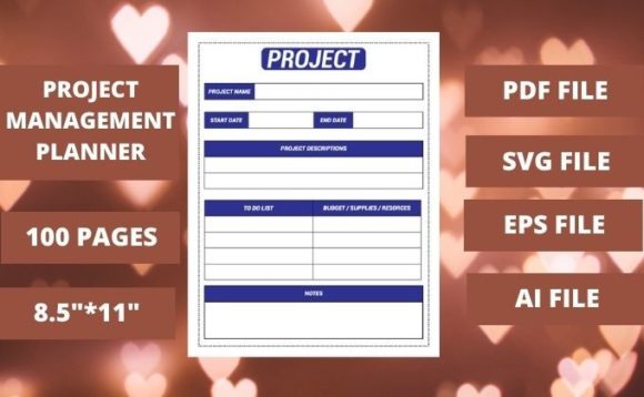 Project Management Planner Graphics for Local Business Branding