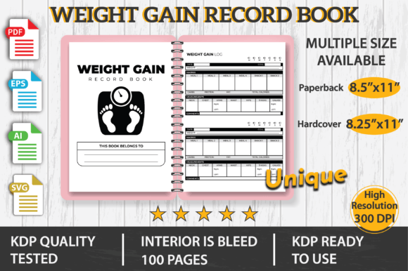 Weight Gain Record Book
